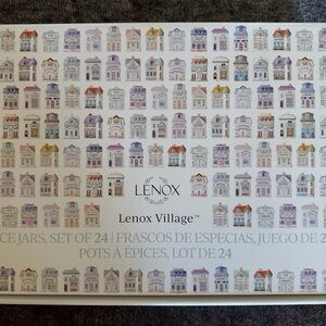 New Lenox 2024 Spice Village 24-Piece Jar Set Complete Collection,still Wrapped.